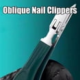 thumbnail image 4 of Super Sharp Oblique Nail Clippers, Wide Jaw Opening Anti-Splash Slanted Nail Clipper, Slanted Nail Clippers No Splash, Long Handle Curved Toenail Clippers for Thick Nails, 4 of 8