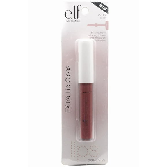 e.l.f. Essential EX-tra Lip Gloss, 22116 Brett, 0.9 oz