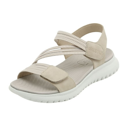 

Stamzod Fashion Women s Casual Shoes Breathable Comfortable And Soft Thick-soled Outdoor Leisure Sandals Clearance Beige 37