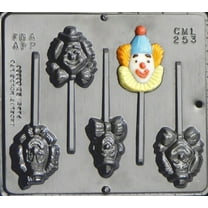 253 Clowns Lollipop Chocolate Candy Mold