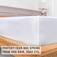thumbnail image 4 of Funda con somier para cama doble premium de seis camas, tamaño queen, color blanco, 4 of 6
