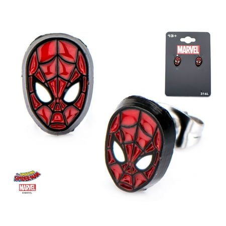 Marvel Spider-Man Logo Avengers Infinity War Unisex Stud Earrings