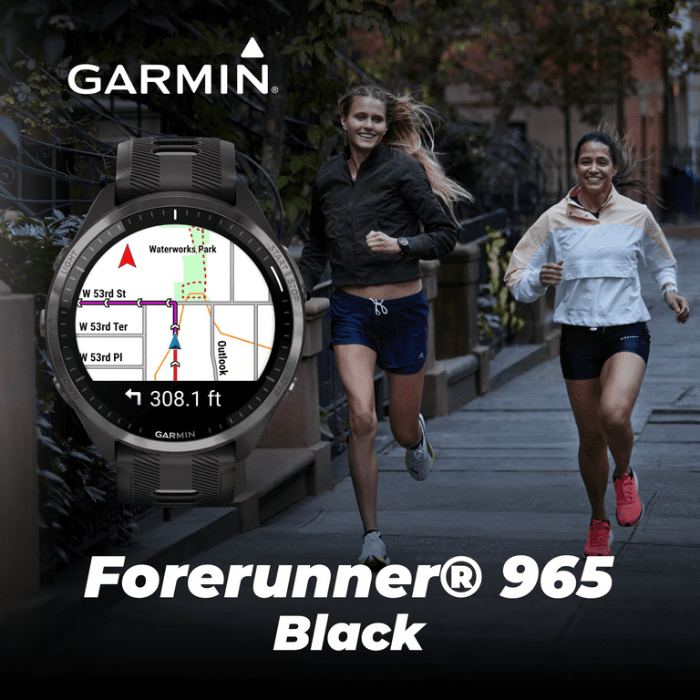 Forerunner® 965 Carbon Gray Titanio Black/Powder Gray, Garmi