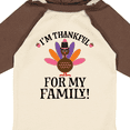 thumbnail image 4 of Inktastic Thanksgiving Girl Turkey Thankful For Family Girls Long Sleeve Baby Bodysuit, 4 of 5