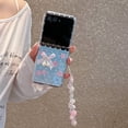 thumbnail image 5 of Allytechgroup Motorolra Razr 2025 Case with Hand Strap, Slim Flexible TPU Clear Back Cover with Stylish Flower Pattern Scratch-Proof Drop Protection Phone Case for Motorola Razr 60, 5 of 9