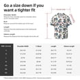 thumbnail image 5 of Lsque Funny Excavator print Men's Cuban Collar Short Sleeve Shirt Summer Beachwear Casual Button Down Fashionable Vacation Leisure Shirt-XX-Large, 5 of 7