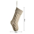 thumbnail image 6 of dianhelloya 1Pc Christmas Knitted Stocking Large Handmade Reusable Xmas Tree Hanging Gift Bag Sock Pendant Holiday Party Decoration Festival Gift for Xmas Silver Gray, 6 of 8