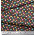 thumbnail image 3 of Soimoi Gray Cotton Cambric Fabric Donuts Food Fabric Prints By Yard 42 Inch Wide, 3 of 3