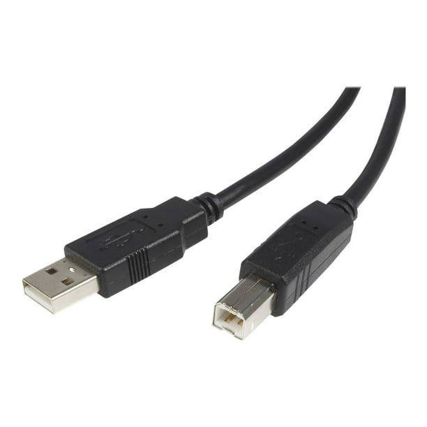 StarTech.com 6 ft.(1,8 m) (m) USB Câble d'Imprimante - USB 2.0 A à B - Câble d'Imprimante - Noir - USB A à B (USB2HAB6) - Câble USB - USB à USB Type B (M) - USB 2.0 - 6 ft - Moulé - Noir - pour P/N: RKCOND17HD, SV431DL2DU3A, SV431DPDDUA2,