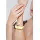 thumbnail image 4 of Brazaletes de oro grueso para mujer, brazalete ancho de oro, pulsera abierta martillada, regalos navideños y festivos, 4 of 5