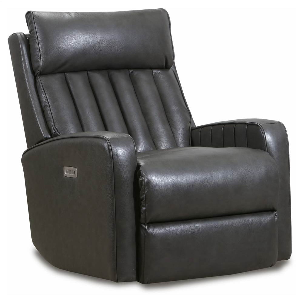 Powered Rocker Recliner with Powered Headrest in Black