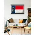 thumbnail image 3 of DECORARTS - North Carolina State Flag Wall Art, Giclee Print on Canvas with Matching Solid Wood Frame. Framed Size: W 33.25" x H 23.25" Ready to Hang., 3 of 6