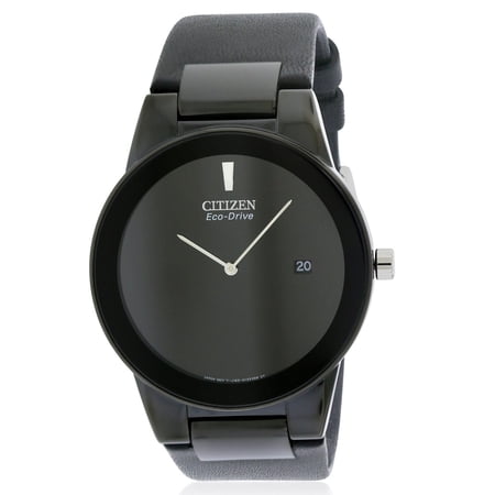 Citizen Men's Eco-Drive Axiom Black Leather Watch, AU1065-07E