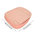 thumbnail image 3 of CxhicLuv Car Seat Cushion, Auto Polyester Pad, 47.5x46.5cm All-Season Fully Enclosed, Car Comfort Accessories, Breathable Support for Drivers, Passengers, Pink, 3 of 6