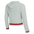 thumbnail image 2 of Women's Concepts Sport  Gray San Francisco 49ers Whitley Long Sleeve Hoodie Top & Shorts Set, 2 of 3