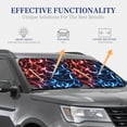 thumbnail image 4 of Saiise Red And Blue Lightning for Foldable Car Sun Shades (2-Pack) Offer Sun Protection with an Easy-fold Design for Convenient Windshield Shading-Small, 4 of 6