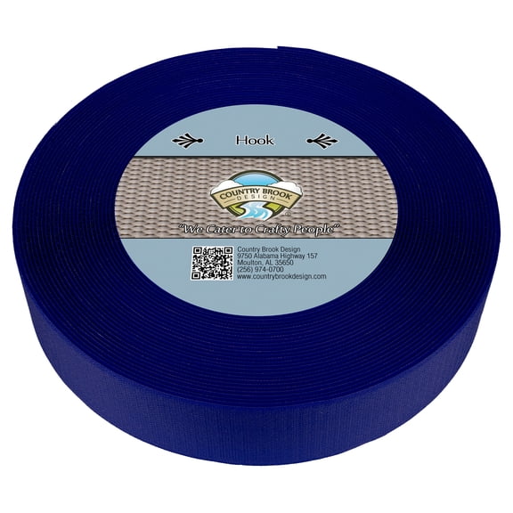 Country Brook Design® Royal Blue Sew On Hook Only (2 inch, 10 yards)