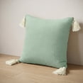 thumbnail image 4 of Ox Bay Amai 20" x 20" Gossamer Green Ultra-Soft Turkish Cotton Adult Decorative Throw Pillow, 4 of 5