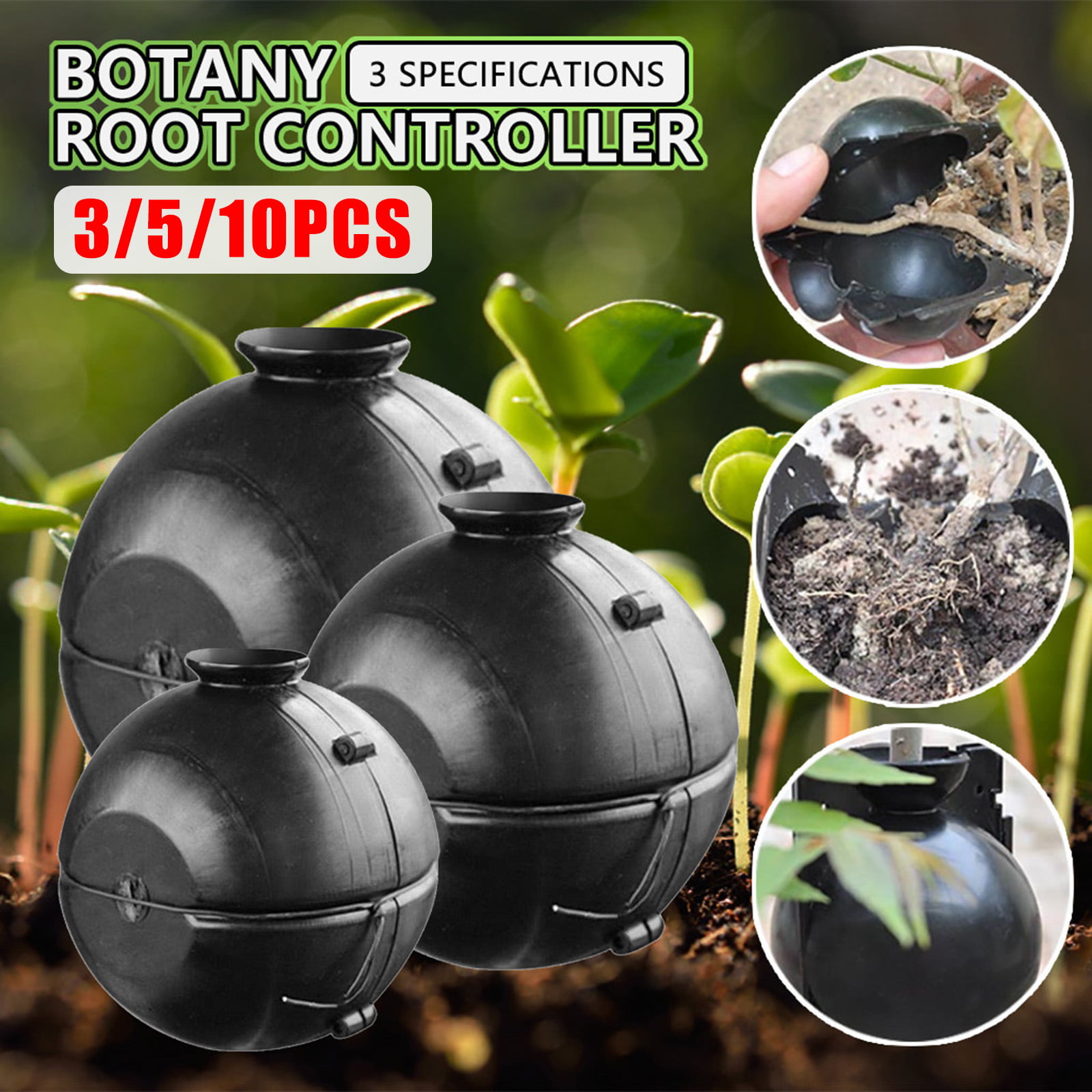 10pc Plant Rooting Device Pressure Propagation Ball Box Grafting Root Controller