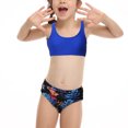 thumbnail image 5 of ATOGUTA Girls Swimsuits Cute Girls Bikini 2 Piece Bathing Suits for Girls Swimwear Blue, Size 4T-10, 5 of 5