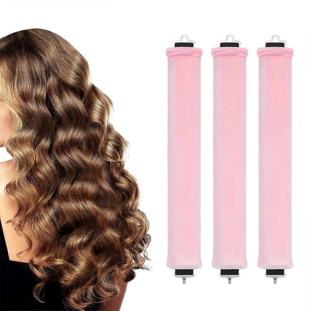 Juego de rizadores de pelo sin calor, rulos para usar durante la noche sin calor para todo tipo de cabello, rulos suaves para dormir.