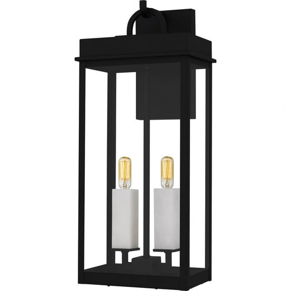 CAM8409MBK-Quoizel Lighting-Carmen - 2 Light Outdoor Wall Lantern-22 Inch Tall and 9.5 Inch Wide