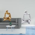 thumbnail image 2 of Figura de lector abstracto,Estatua de pensador abstracto,arte,manualidades,decoraciones,Figuras humanas decorativas para oficina,objetos coleccionables,Figura de pensador abstracto,Estatua de, 2 of 8