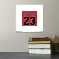 thumbnail image 5 of Gallery Pops Michael Jordan - Jersey Number Red Wall Art, Unframed Version, 12" x 12", 5 of 5