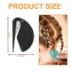 thumbnail image 3 of Juego de 9 herramientas Yuxing para hacer bucles de pelo con 1000 bandas de goma gruesas de colores negro B, 3 of 5