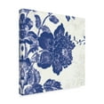 thumbnail image 2 of Trademark Fine Art 'Toile Roses IV Indigo' Canvas Art by Sue Schlabach, 2 of 3
