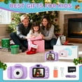 thumbnail image 5 of PayUSD Kids Camera for Girls Boys 32GB 1080HD Selfie Digital Cameras Video Toddler Toys Christmas Birthday Gift Age 3-10, Purple, 5 of 9