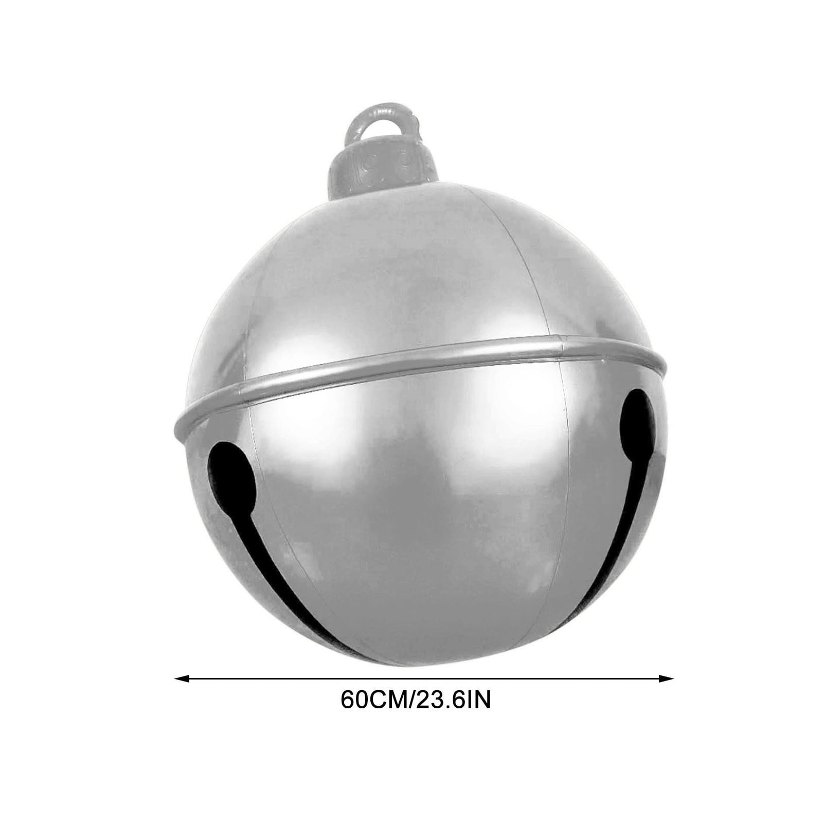 Hvmvliv Inflatable Christmas Decorations 23.6in Christmas Inflatable Decoration Large Bell Outdoor Christmas Inflatable Decorated Ball PVC Inflatable Christmas Bell Yard Christmas Decorations