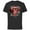 Black, variant on Dawn of the Planet of the Apes Caesar Face and Red Ape Skull - Short Sleeve Cotton T-Shirt for Adults - Customized-Natural