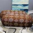 thumbnail image 2 of Natural Geo Brown/Gold Gao Takiya Bolster Pillow (Set of 2), 2 of 4
