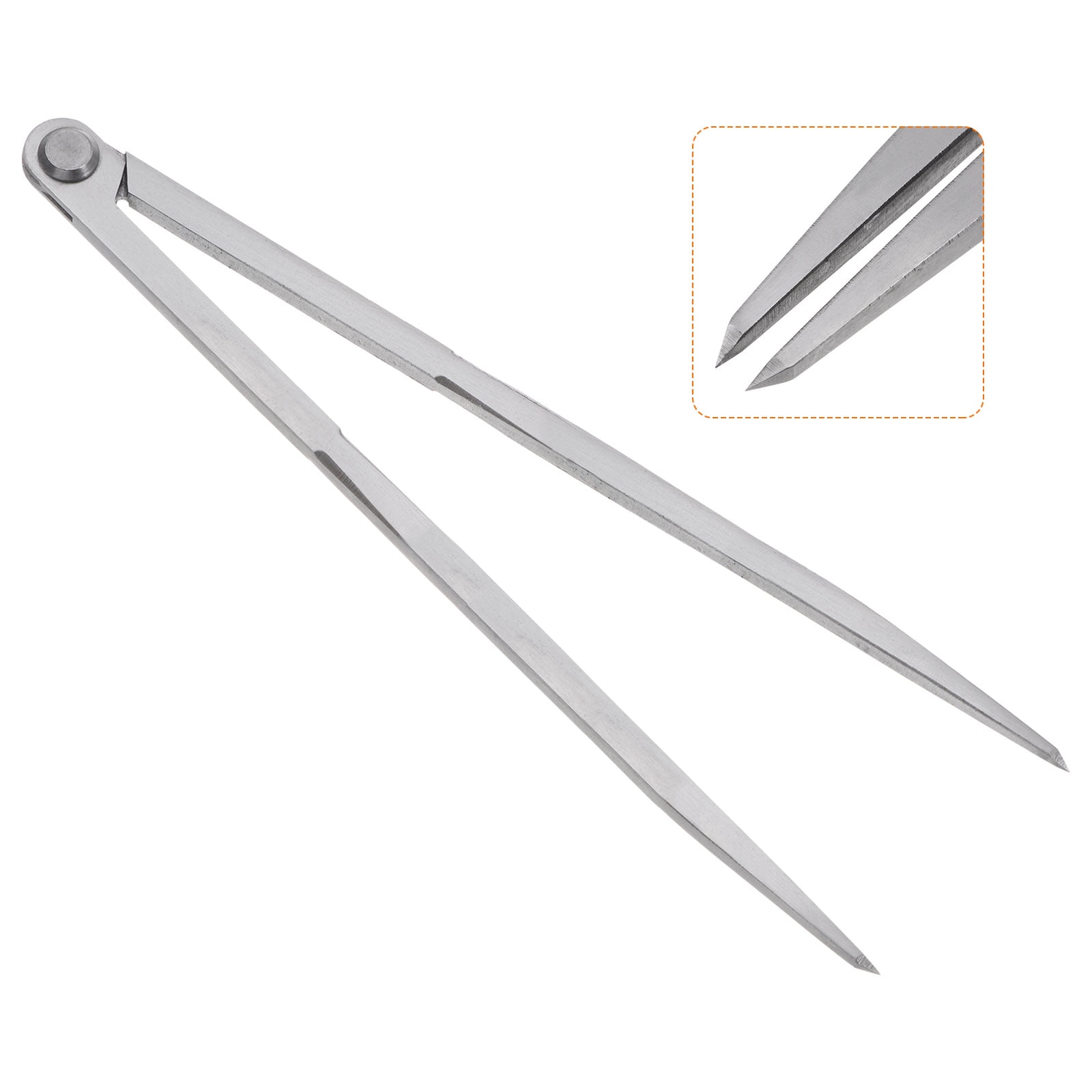 Uxcell Navigation Divider 12 Inch 300mm Adjustable Straight Pattern Divider Compass for Geometry Drawing