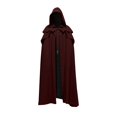 thumbnail image 2 of IDALL Cloak Hoodie Cloak with Hood Party Medieval Multicolor Cape Gothic Long Hooded Cape Poncho Red 5XL, 2 of 5