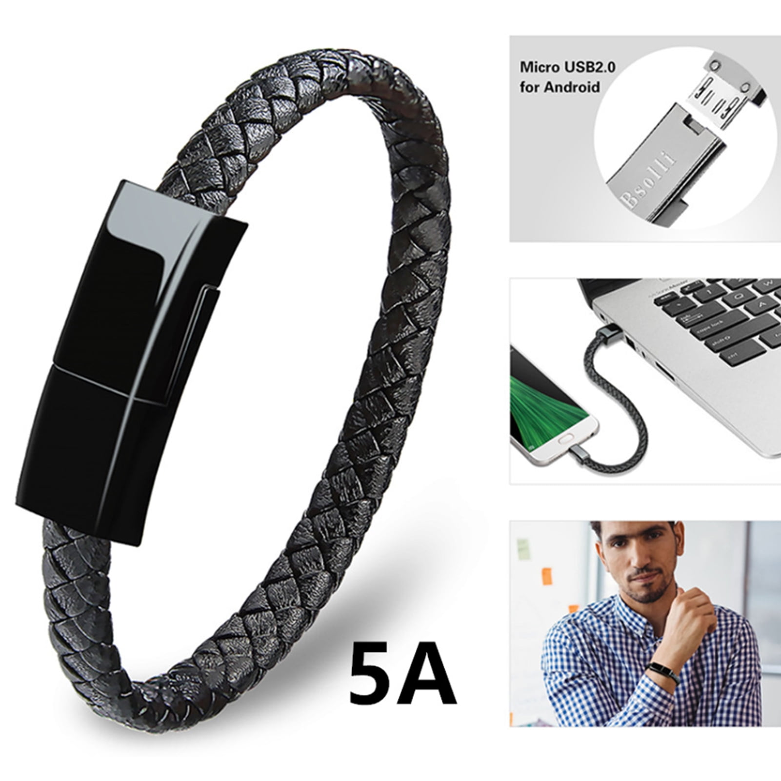 Data Cable Wearresistant Fast Charging Bracelet Design Widely