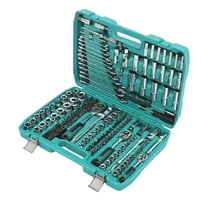 216-Piece Tool Box with Socket and Ratchet Wrench Socket Ratchet Wrench Set