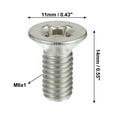 thumbnail image 3 of Unique Bargains 4pcs Brake Disc Rotor Screws Front Rear Retaining Hardware Bolts Kit 93600-06014-0H for Honda CRX, 3 of 6