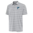 thumbnail image 2 of Men's Antigua Gray St. Louis Blues Tunnel Polo, 2 of 3