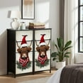 thumbnail image 6 of Dresser for Bedroom with 4 Storage Drawers Cute Christmas Highland Cow Farmhouse Winter Funny Farm Animal Cow Dressers Chest of Drawers Steel Framed Fabric Closet Organizers for Entryway, 6 of 7