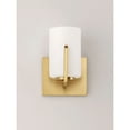 thumbnail image 2 of 21281SWSBR Maxim Lighting Dart-One Light Wall Sconce-5.5 Inches wide by 7.75 inches high-Satin Brass Finish, 2 of 9