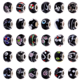 thumbnail image 1 of 100 piezas de cuentas de vidrio negro Adepaton PTL182-9, 1 of 8