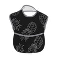 thumbnail image 2 of Bingfone Mess-Proof Baby Bib - Waterproof Bib For Baby Boy Or Girl With Food Catcher Pocket, Unisex-White Pineapples, 2 of 8