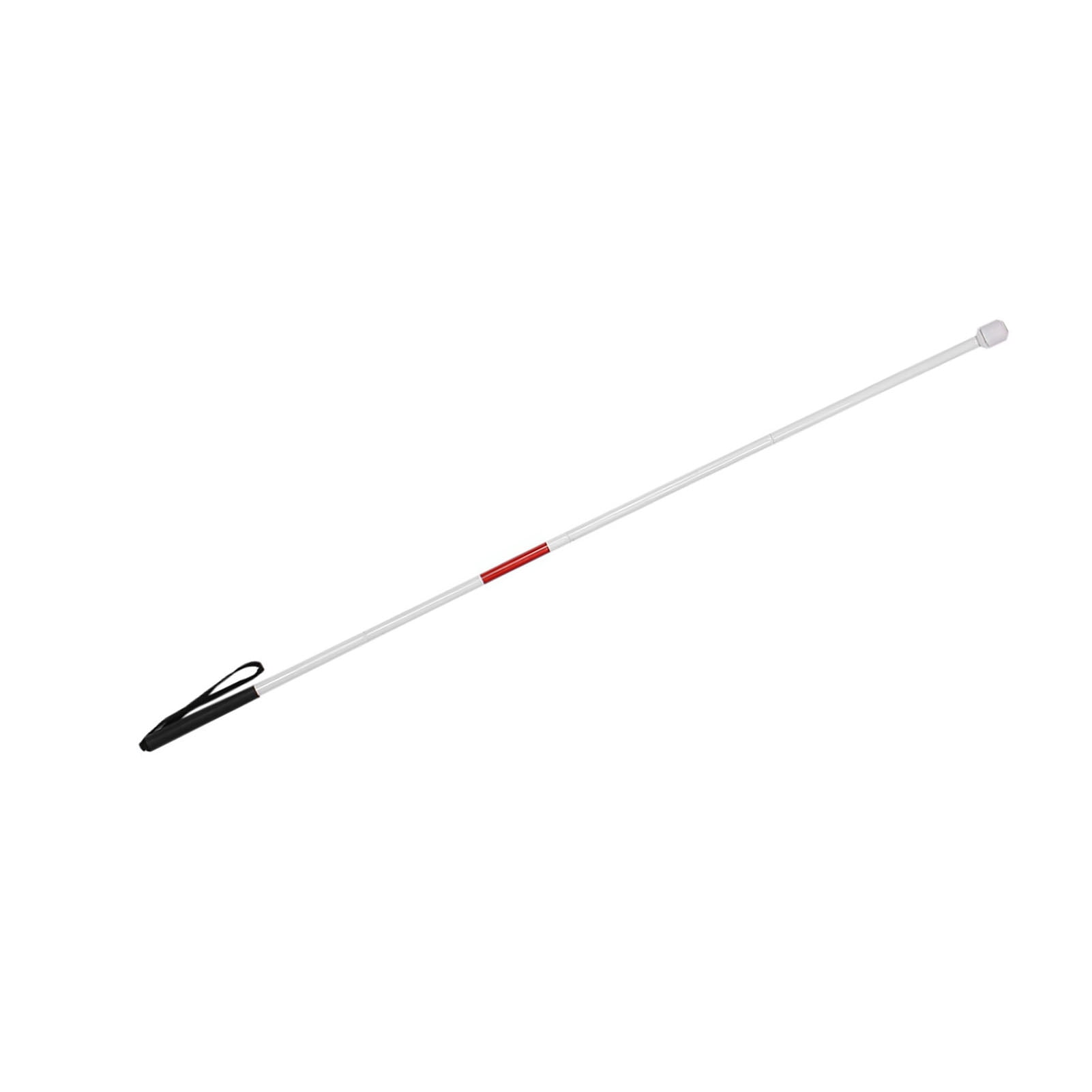 Walking Stick, Adjustable 50 inch Folding Cane, Blind Low Vision for Elder Supply with Strap