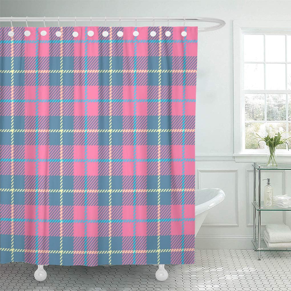 SUTTOM Green Plaid Cells Stripes Scotland Pattern Pink Blue Small