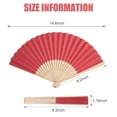 thumbnail image 2 of 20pcs Colorful Hand Fans for Women Summer Foldable Wooden Paper Fan Practical Cooling Tool Children Painting Fan for Party Church Wedding DIY Decoration Dancing Performance, 2 of 7