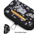 thumbnail image 5 of HAWEE Waist Fanny Packs for Women Small Outdoor Adventurer Belt Bag with Double Zipper Lock Cellphone Pockets and Hook, Daisy, 5 of 7