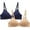 Blue, variant on 2pcs New Activewear Women's Comfort Devotion Underwire Bra, Full Coverage Convertible T-Shirt Bra