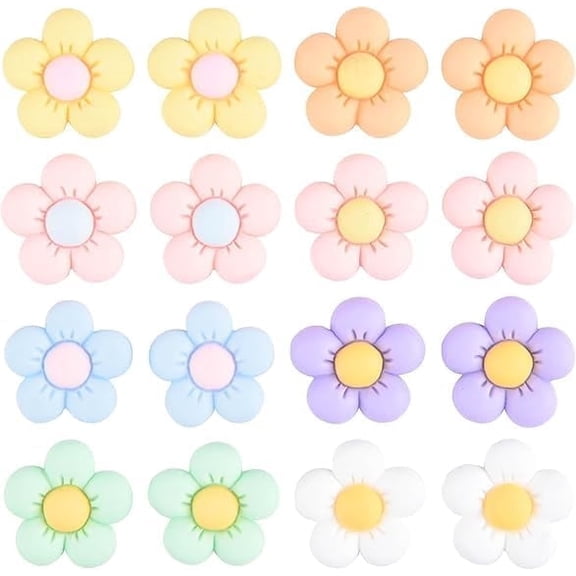 Flower Shoe Charms for Girls Clog Shoe Decoration, Shoe Accessories Pack for Girls Women Kids, Christmas Party Favor Birthday GIft